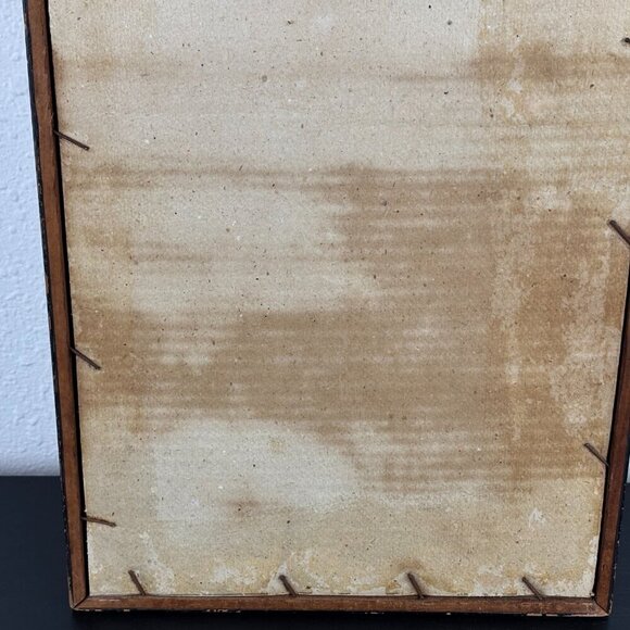 Antique Japanese Landscape Painting Mountain & Boats - Picture 10 of 10